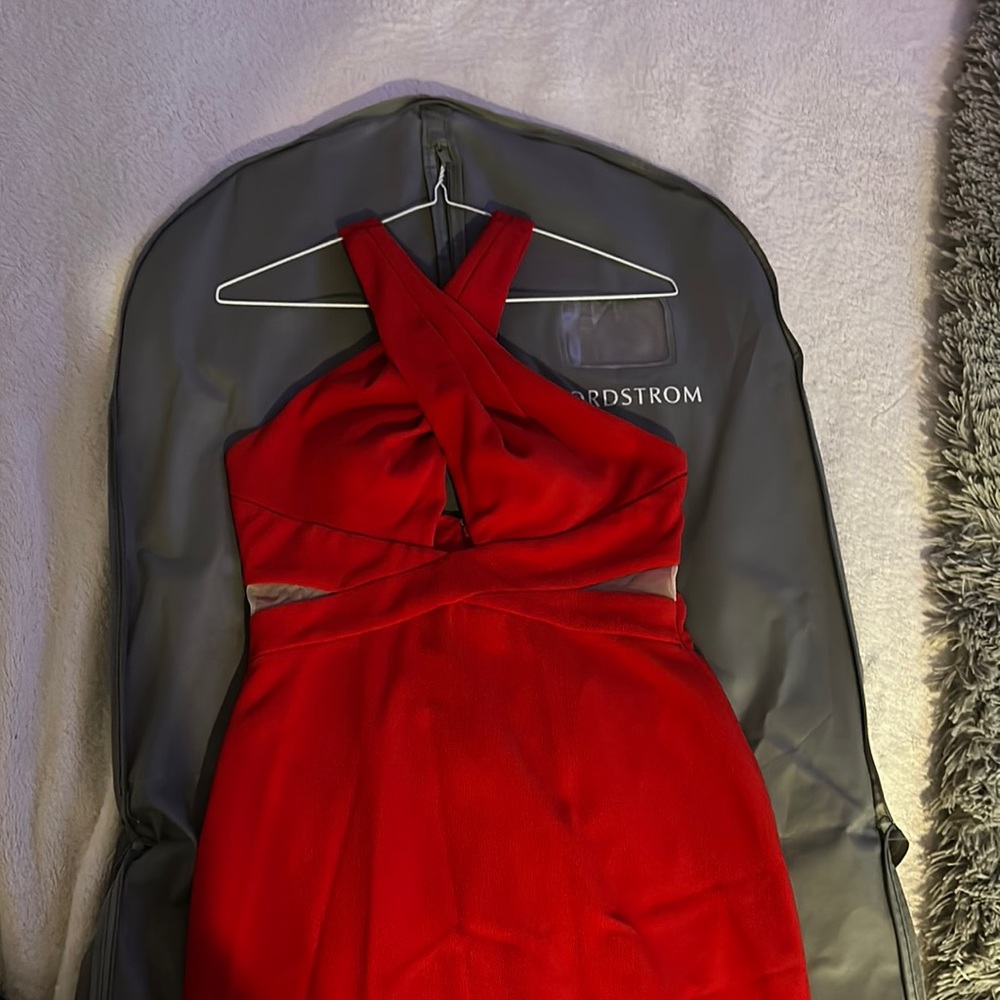 Red dress from Nordstrom